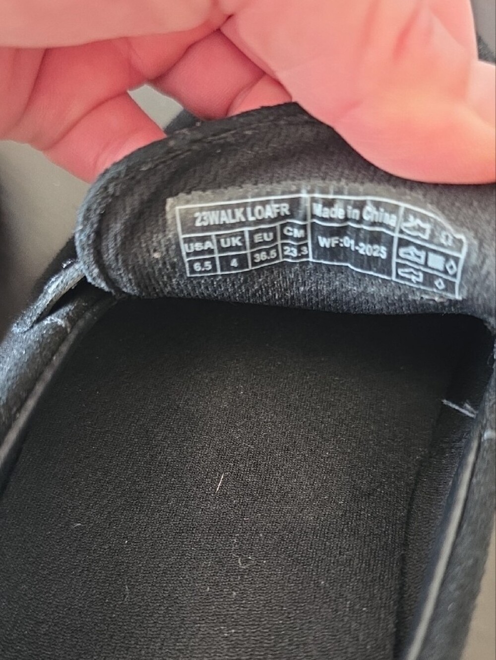 Vionic Black Slip-On Loafers with White Sole - Picture 4 of 5